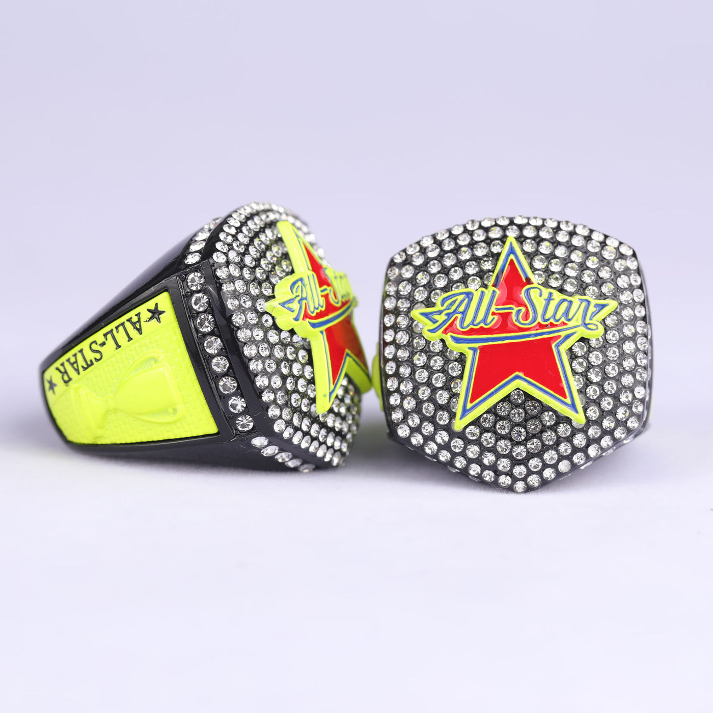 2025 ALL STAR black rings YELLOW GREEN SERIES size 9