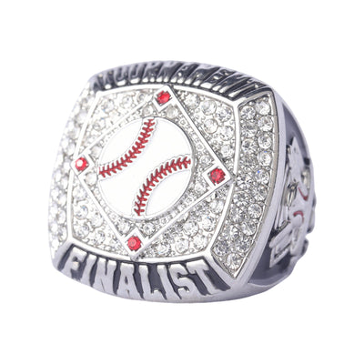 baseball awards youth baseball tournament championship ring finger size 9 gold champions and silver finalist - Topsportsjewelry & awards