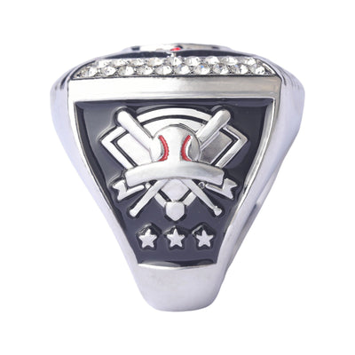 baseball awards youth baseball tournament championship ring finger size 9 gold champions and silver finalist - Topsportsjewelry & awards