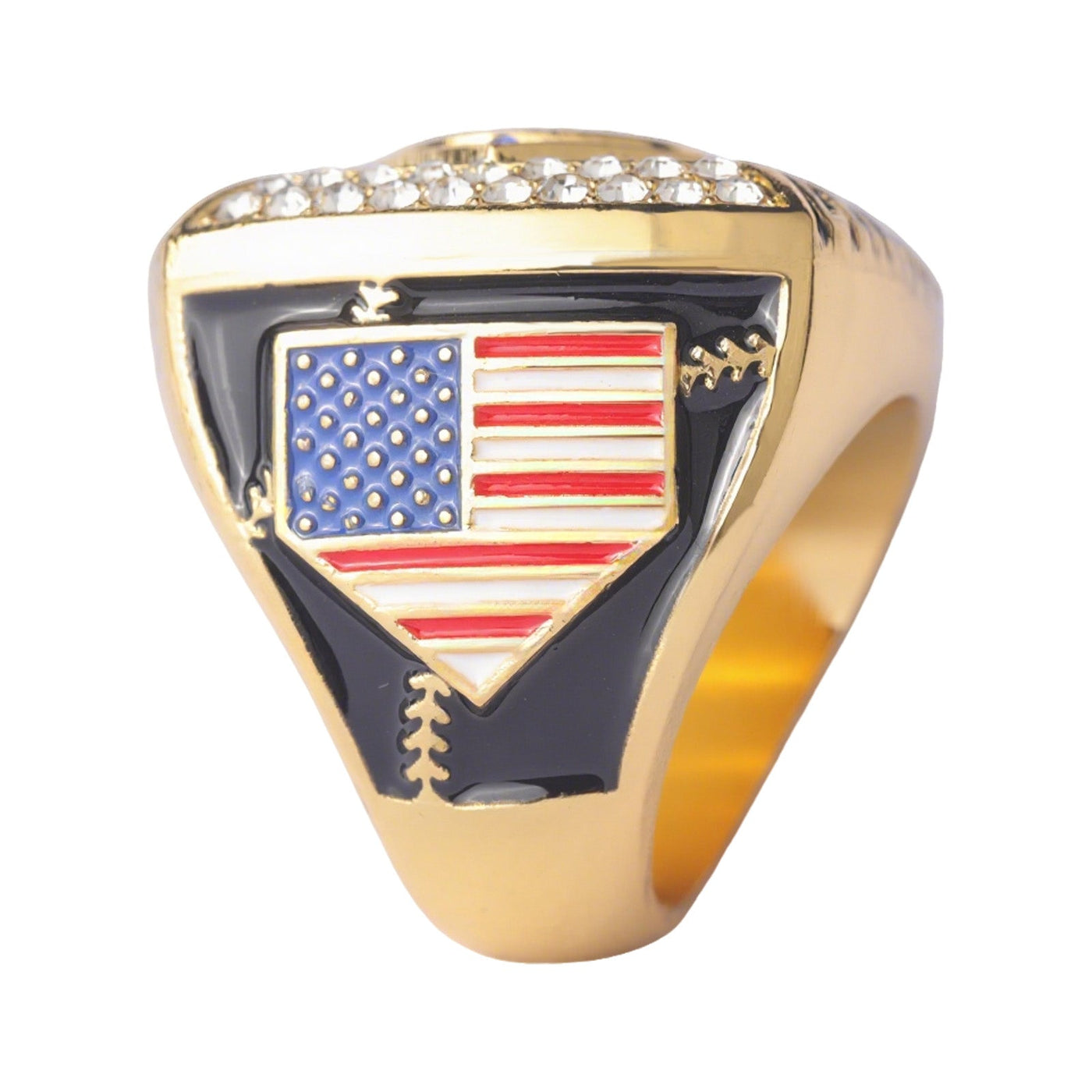 baseball awards youth baseball tournament championship ring finger size 9 gold champions and silver finalist - Topsportsjewelry & awards