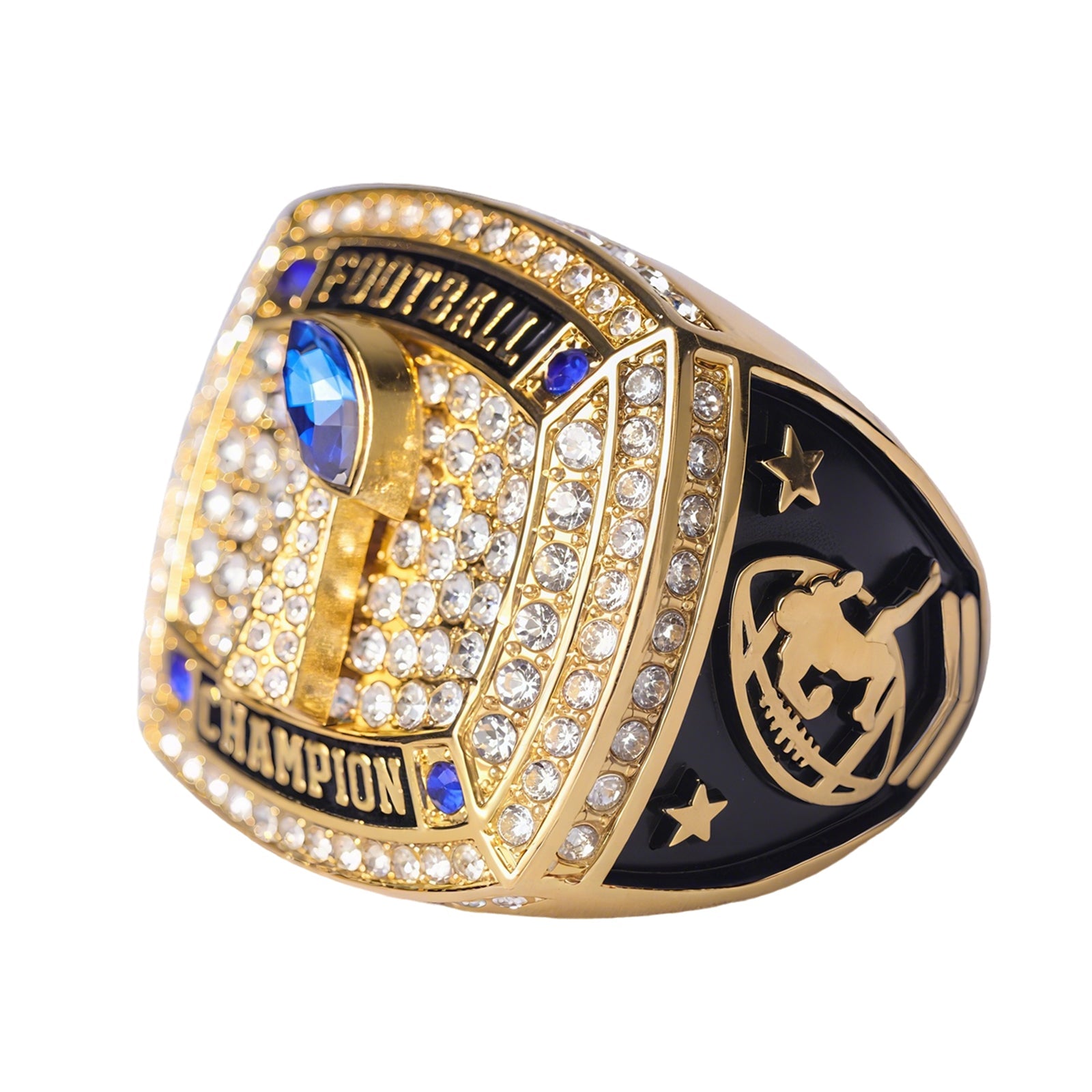 football team awards 6 styles youth football championship rings size 9 ...