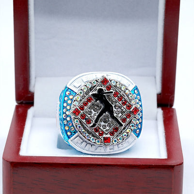 girls baby blue white softball LEAGUE champions and finalist ring size 9.5 - Topsportsjewelry & awards