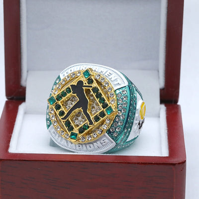 green white girl softball tournament championship ring size 9.5 - Topsportsjewelry & awards