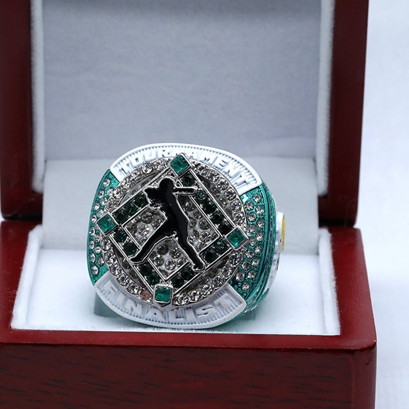 green white girl softball tournament championship ring size 9.5 - Topsportsjewelry & awards