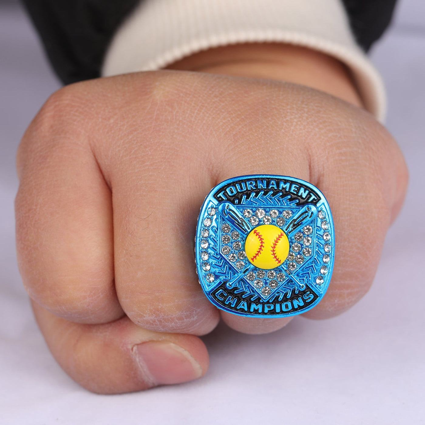 Dimend Ringes For Softball homeplate different colors softball tournament championship rings size ...