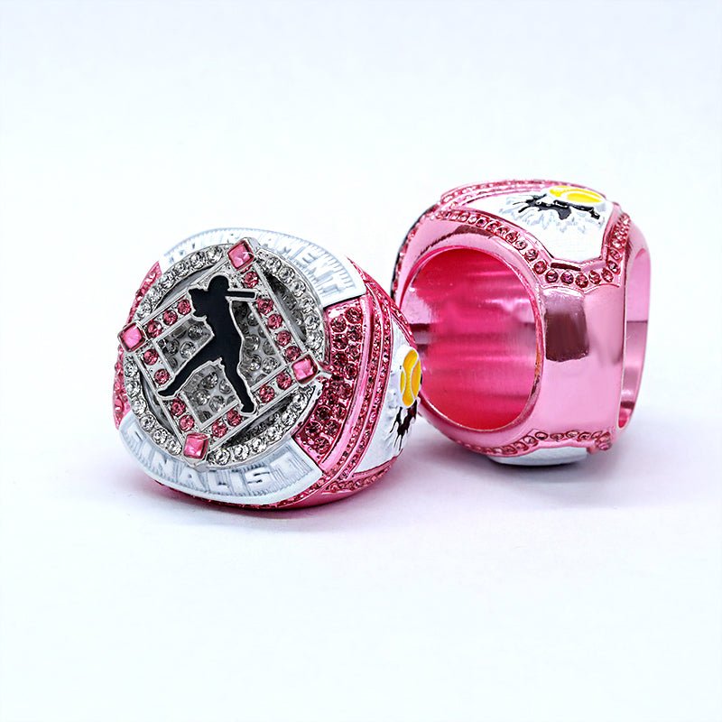 pink youth softball tournament champions finalist ring size 9.5 - Topsportsjewelry & awards