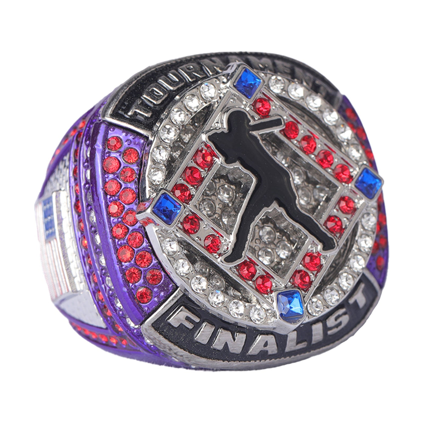 Gsl Softball Rings #SFT-02 Softball Girl batter purple tournament awards sports champions ...