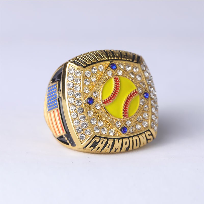 SFT01 new arrival youth softball tournament awards championship ring s ...