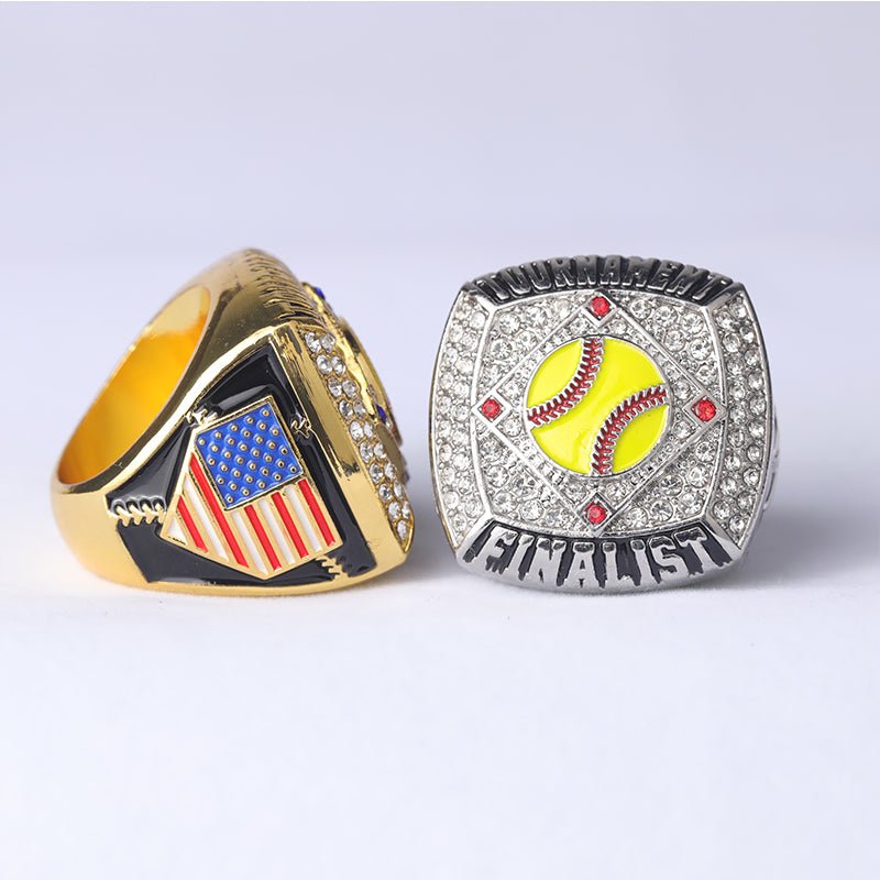 Gsl Softball Rings SFT01 new arrival youth softball tournament awards championship ring s ...