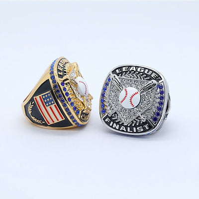 8U - 16U baseball League championship rings gold and silver plating size 9 - Topsportsjewelry & awards