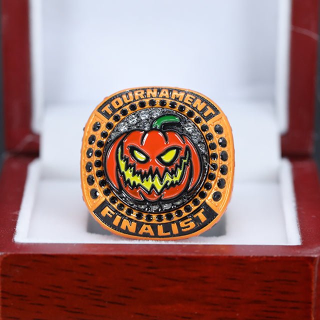 halloween pumpkin youyh baseball tournament championship ring for kids Topsportsjewelry awards