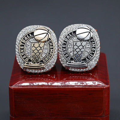 Two tones plating basketball championship rings finger size 11 - Topsportsjewelry & awards