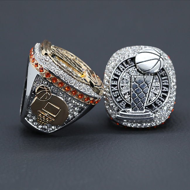 Two tones plating basketball championship rings finger size 11 - Topsportsjewelry & awards